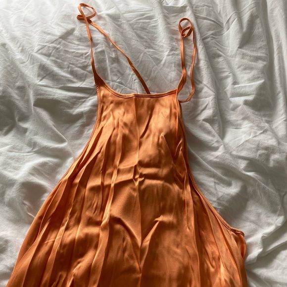 Zara Orange Maxi Dress - Picture 3 of 8